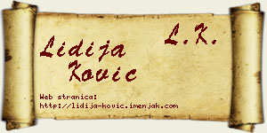 Lidija Ković vizit kartica